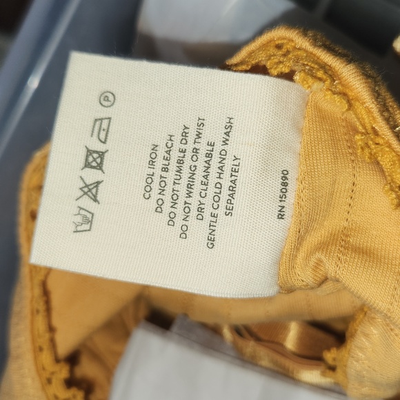 New spell designs Lana organic cotton bralette M sunflower yellow saffron bra - Picture 16 of 16